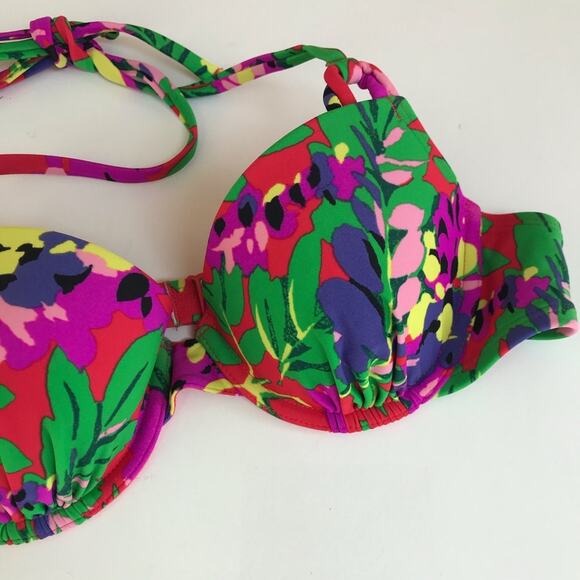 AERIE Blakely Floral Push Up Bikini Top 34B - Picture 5 of 5